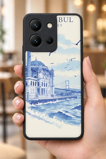 BGAKSESUAR حافظة مقاومة للصدمات متوافقة مع Vivo Y36 ونمط Ortaköy مع حماية للك...