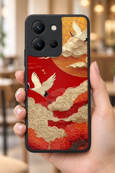 BGAKSESUAR حافظة مقاومة للصدمات متوافقة مع Vivo Y36 مع حماية للكاميرا بنمط زه...