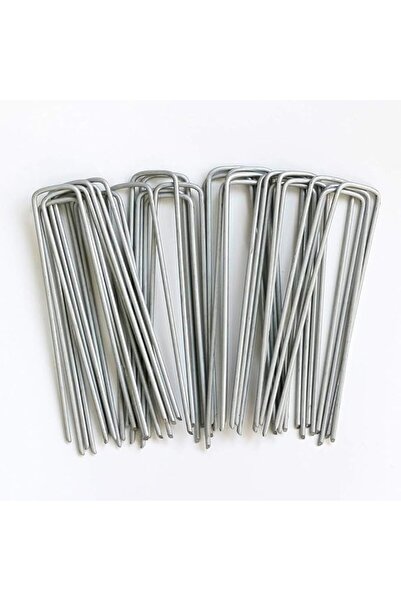 WEZCHUGHAOL 20 Pcs 6 inch Garden Landscape Staples Galvanized Pins, Garden St...
