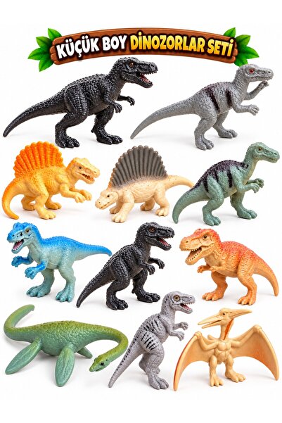 a v d a 10 Parça Küçük Boy 8 Cm Dinozorlar Seti Hayvan Figür Dinozor Seti