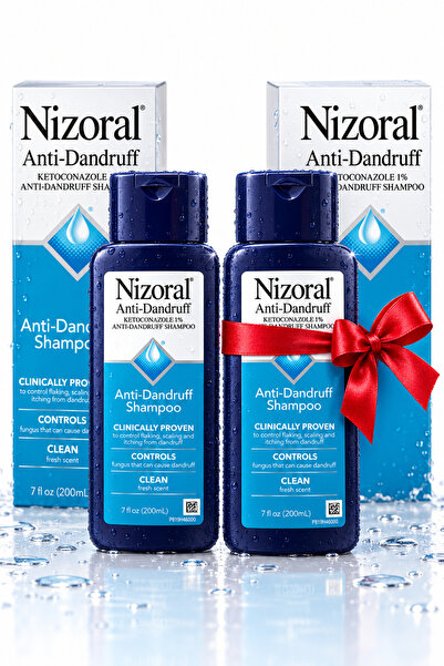Nizoral شامبو نيزورال المضاد للقشرة بكيتوكونازول 1% حجم 200 مل مع عبوة ثانية ...