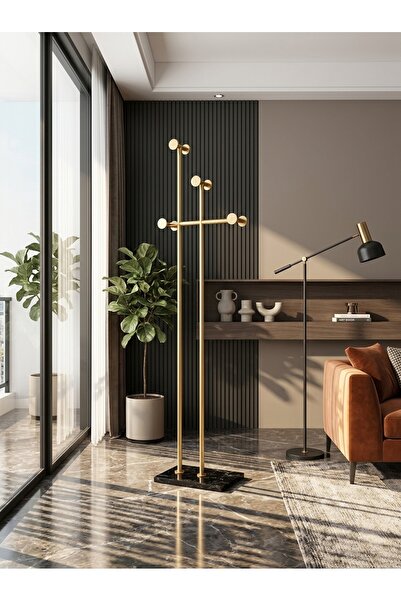 Generic 170X38Cm Black Multi Hook Clothes and Coat Stand Hanger Elegant and M...