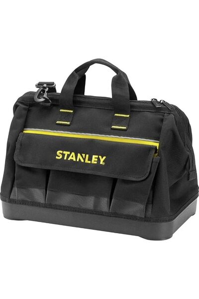 STANLEY SINCE 1913 STANLEY 600 Denier Open Mouth Tote Tool Bag, Multi-Pocket ...