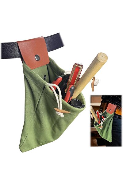 SYOSI Tool Pouch with Belt Clip and Loop, Small Canvas Utility Pocket Organiz...