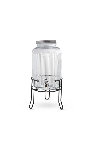 Fissman Beverage Dispenser 3.9LTR With Stand Glass