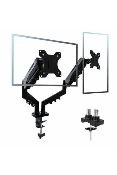 OEM ΒΑΣΗ ΓΡΑΦΕΙΟΥ ΓΙΑ 2 ΟΘΟΝΕΣ ΕΩΣ 32" & 9kg ΑΝΑ ΟΘΟΝΗ F160