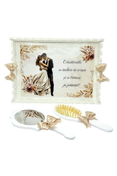 OEM Set tava pentru gatitul miresei, personalizat mire si mireasa, format din...