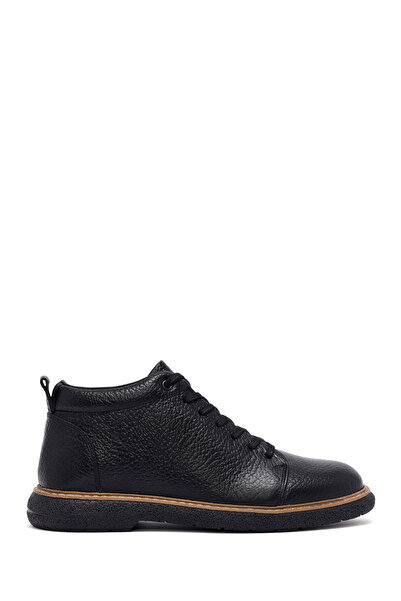 Derimod Men's Black Lace-Up Leather Boots Wm790006Df