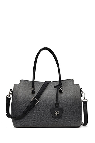 Derimod Women's Black Long Strap Printed Shoulder Bag Ab150003Sb