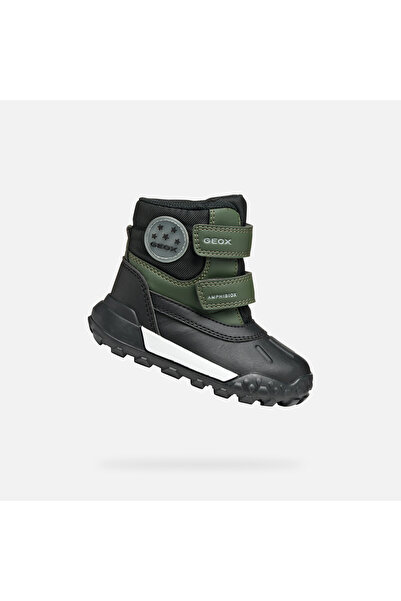 Geox Trekkyup ABX - Ghete de zăpadă pentru primii pași ai băieților, Verde în...