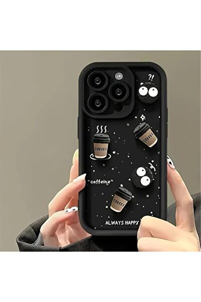 Generic Luxury iPhone 15 Pro Max Case Coffee Liquid Silicone Soft Case Compat...