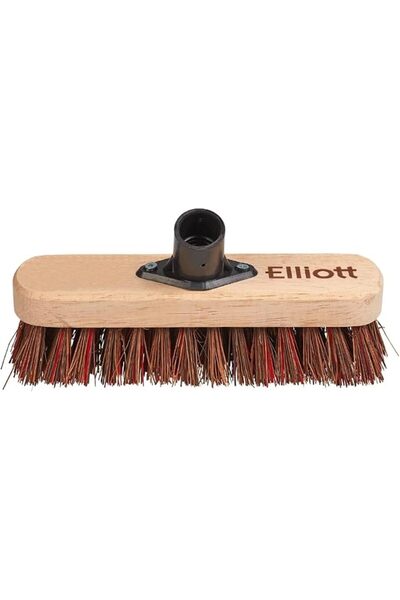 Elliott Elliotts Wooden Deck Scrubbing Head 23cm with Bassine Fibres & Bracke...