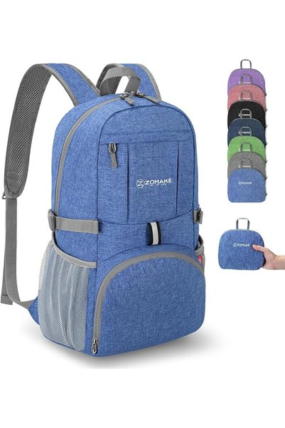 ZOMAKE Foldable Backpack Lightweight Packable 25 L, Small Hiking Daypack