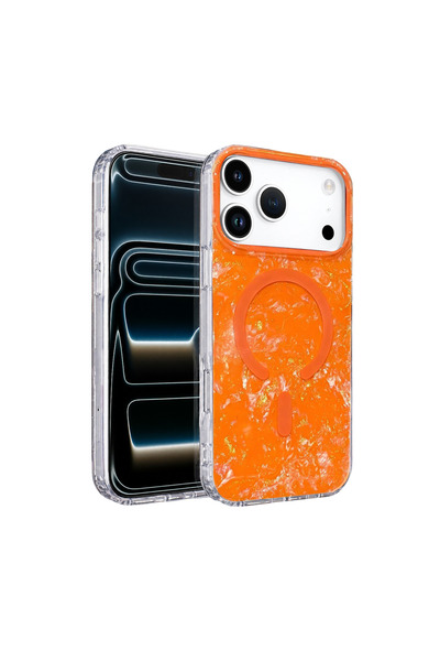 FMA غطاء Onegif Apple iPhone 17 Pro Max/18 Pro Max Mila Dalgalı Magsafe - برت...