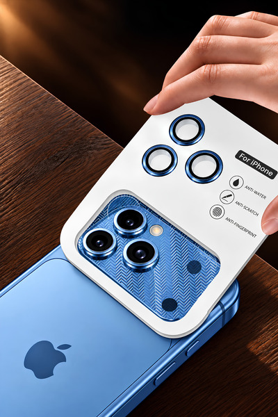 QUSCHU واقي عدسة الكاميرا من الزجاج الياقوتي فائق النحافة متوافق مع iPhone 18 Pro، زجاج AR/AF