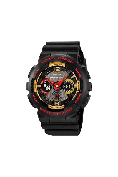 Skmei Ψηφιακό/αναλογικό ρολόι χειρός - - 2118 - Black/Gold/Red