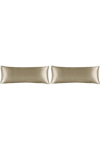 BEDELITE Satin Pillowcase with Zipper 2 Pack, White Pillow Cases Standard Siz...