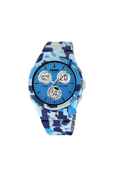Skmei Ψηφιακό/αναλογικό ρολόι χειρός - - 2109 - Army Light Blue