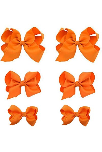 GENERAL Red Bows for Girls,6PCS Hand-made Grosgrain Ribbon Hair Bows Alligato...