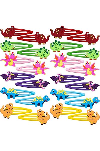 AMOR 30PCS Dinosaur Hair Clips for Girls Women, Stockings No Slip Snap Hair P...