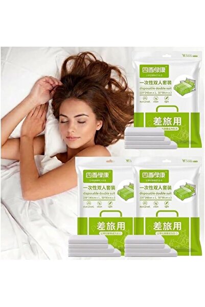 Generic طقم أغطية سرير للاستخدام مرة واحدة للفنادق والسفر (3 مجموعات - إجمالي...