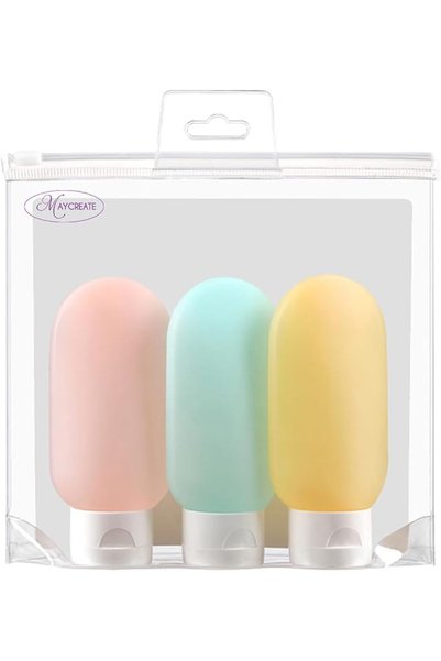 Hannea 3 Pack Travel Bottles Set, 60ml Portable Refillable Toiletry Container...