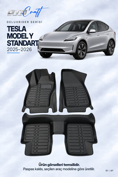 OTOCRAFT Tesla Model Y Standart (2025-2026) Araca Özel DeluxRider Lüks Havuzl...