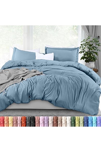 Utopia Bedding طقم غطاء لحاف كوين - 3 قطع مع 2 غطاء وسادة - من الميكروفايبر ا...