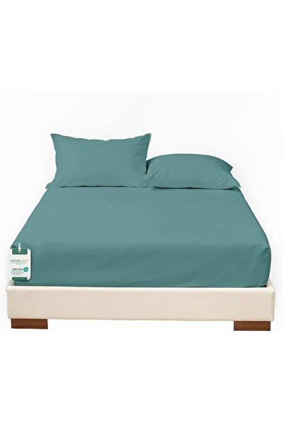 COTTON HOME طقم ملاءات قطنية منزلية من 3 قطع فائقة النعومة بلون بنفسجي فاتح م...