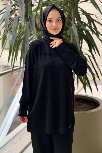 MISS DALIDA Missdalida Self-Patterned Knitwear Tunic