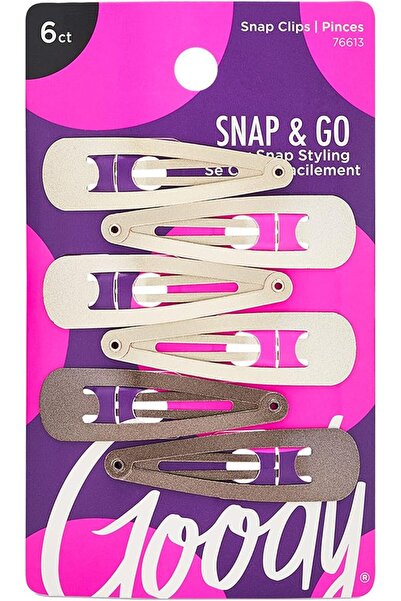 Goody 1940857 Classics Contour Clip, Medium, Sandswirl ' 6 Units