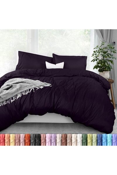 Utopia Bedding طقم غطاء لحاف كوين - 3 قطع مع 2 غطاء وسادة - من الميكروفايبر ا...