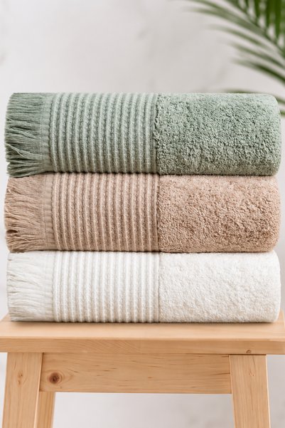 neşe home collection Σετ πετσετών Havana 3 τεμαχίων για χέρια, πρόσωπο & κεφά...