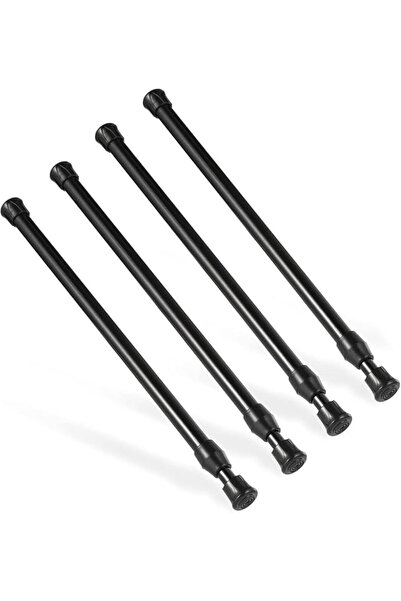 Yelajoy 4 Pcs Tension Rod, Short Tension Rod, No Drilling Small Tension Rods ...