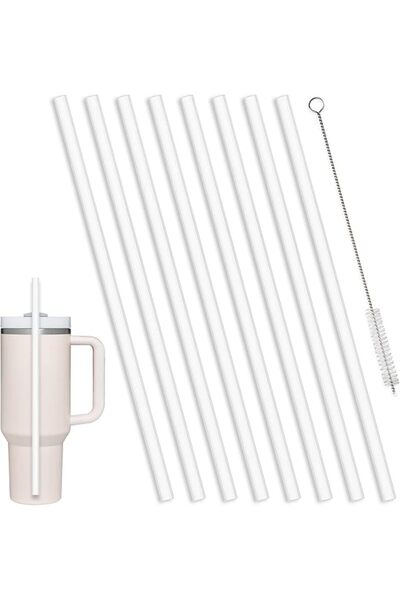 GENERAL TERPINK 8 Pack Replacement Straws Compatible with Stanley 40/30 oz Cu...