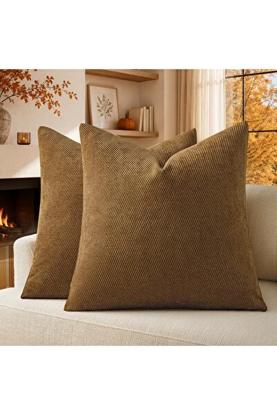 a moment Pack of 2 Decorative Chenille Cushion Cover Throw Pillow Covers with...