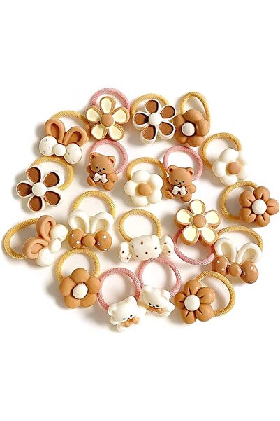 Shining Diva Fashion 20 pcs Combo Elastic Hair Bands Ties Accessories for Kid...