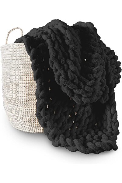 GENERAL Adyrescia Chunky Knit Blanket Throw | 100% Hand Knit with Jumbo Cheni...