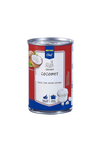Metro Chef Hindistan Cevizi Kreması 400 ml - %78 Hindistan Cevizi Ekstraktı