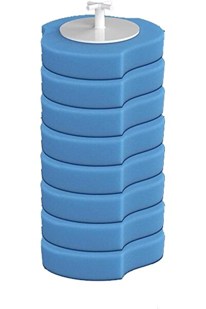 SKY TOUCH سكاي-تاتش 8 قطع/مجموعة فرشاة تنظيف المرحاض مع حامل، رؤوس قابلة للاس...