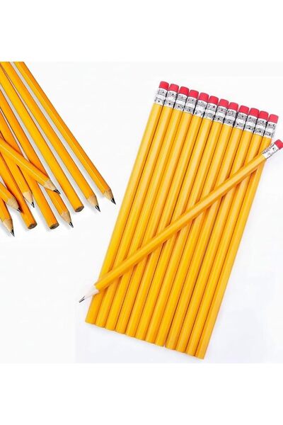 NALACAL Wood Pencils for Kids Sketching Drawing, Yellow HB No 2 Pencils with ...