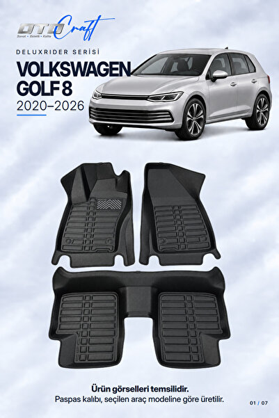 OTOCRAFT Volkswagen Golf 8 (2020-2026) Araca Özel DeluxRider Lüks Havuzlu Pas...