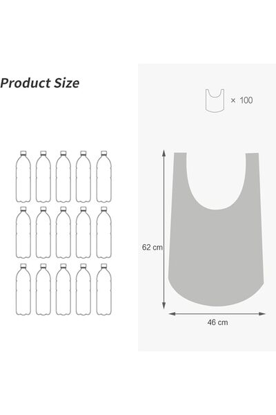 GENERAL Plastic Trash Bags,5 Rolls 100 counts Garbage Bag Small for Home Office,46 * 62cm Colorful