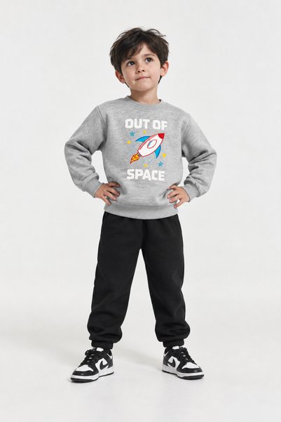 Shifre Boy's Fleece Printed Sweatshirt 2-5 Years