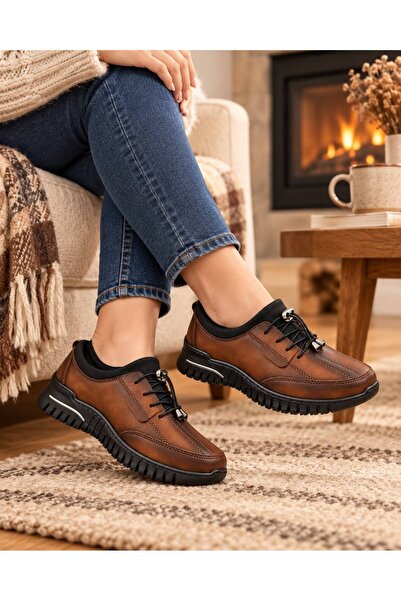 SOLERIUM SHOES Tam Ortopedik Taban Ayakkabı Kadın Ayakkabı Kaymaz Taban Sonbahar ve Kışlık