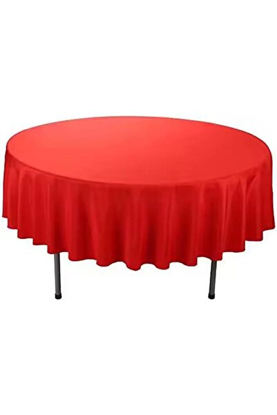 GENERAL White Round Table Cloth 90 Inch, Heavy Duty, Round Table Cover for Bu...