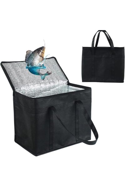 GENERAL 2 Pack of Insulated Reusable Shopping Bags with Zippered Top, Large C...