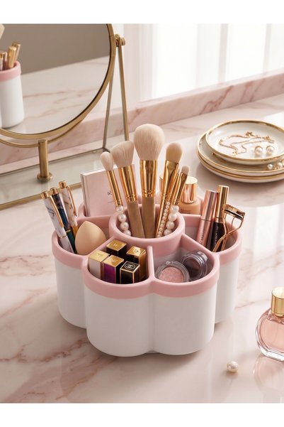 Generic Brand Makeup & Jewelry Organizer - Multi-Compartment 360 °   Rotating Makeup Organizer, Brush and Lipstick Organizer