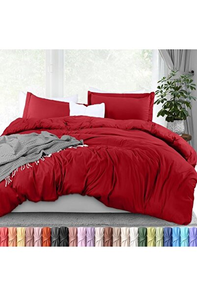Utopia Bedding طقم غطاء لحاف مع أغطية وسائد - طقم غطاء لحاف من قطعتين بسحاب -...