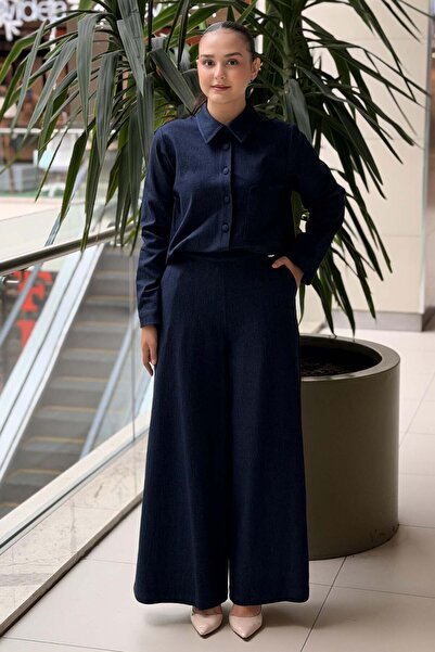 MISS DALIDA Missdalida Wide Leg Denim Trousers